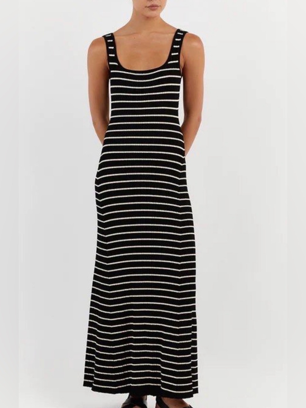 Dissh Billie Striped Black Dress